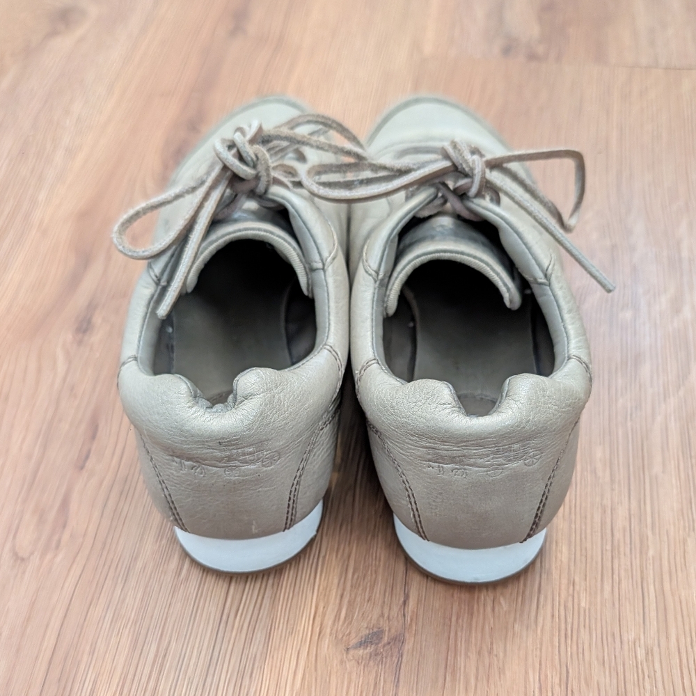 Coach Raeann Soft Vintage Leather Sneaker Women’s Size 8B Slate Gray Brown - Picture 3 of 8